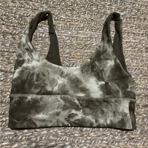 Lulu Olive Tie-Dye Align Bra